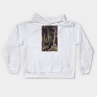 A Fearsome Forest - Undine, Arthur Rackham Kids Hoodie